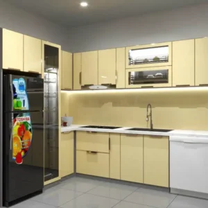 Tủ Bếp Inox Cánh Kính Mẫu TA1001 Cao Cấp