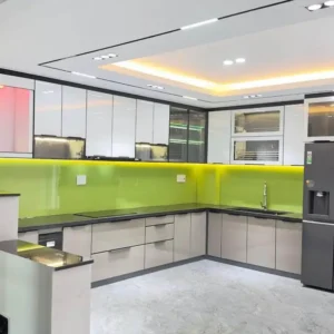 Tủ Bếp Inox Cánh Kính Mẫu TA1006 Tinh Tế