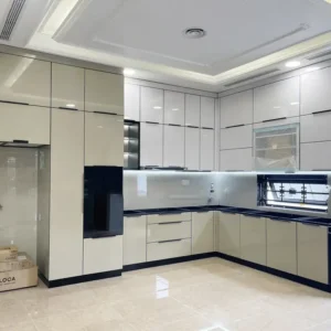 Tủ Bếp Inox Cánh Kính Mẫu TA1012 Tiện Nghi