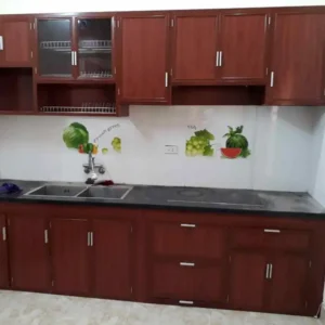 Tủ Bếp Nhôm Cánh Kính Mẫu TA2007 Thịnh Hành