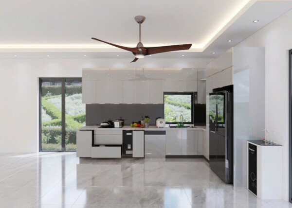 50+ Mẫu tủ bếp inox cánh kính HOT 2026