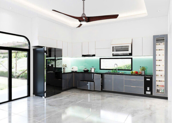 50+ Mẫu tủ bếp inox cánh kính HOT 2026