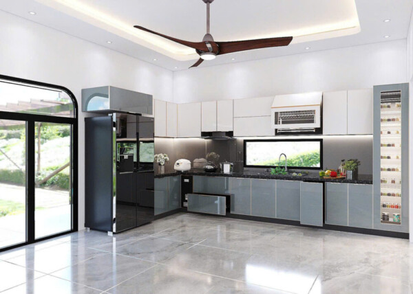 50+ Mẫu tủ bếp inox cánh kính HOT 2026
