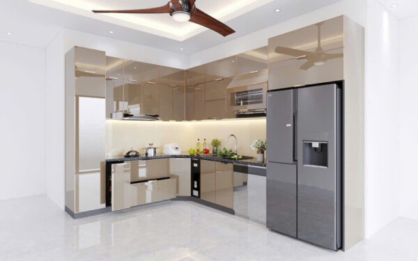 50+ Mẫu tủ bếp inox cánh kính HOT 2026