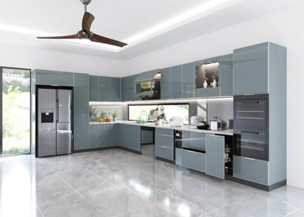 50+ Mẫu tủ bếp inox cánh kính HOT 2026