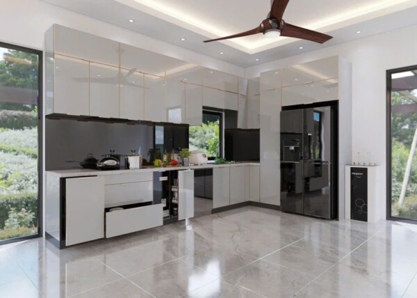 50+ Mẫu tủ bếp inox cánh kính HOT 2026