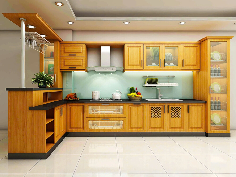 50+ Mẫu tủ bếp nhôm kính HOT 2026